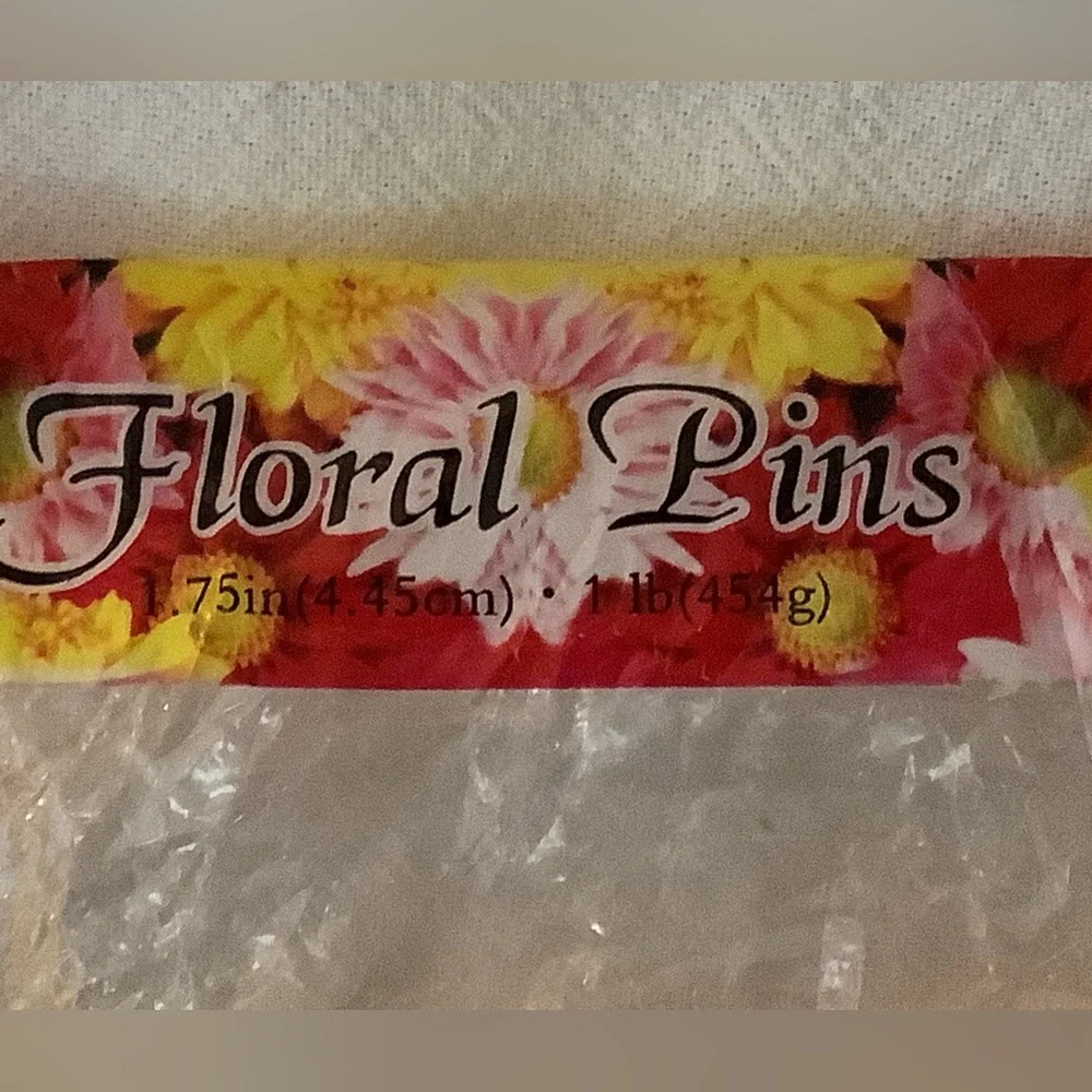 Floral Pins Silver (2) bags 1lb pins per bag